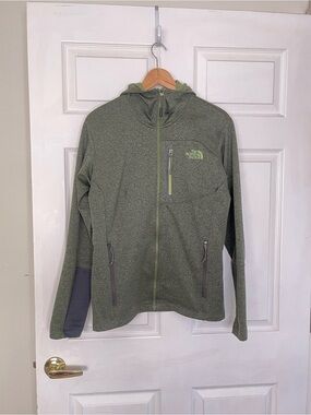 The North Face Men’s Hooded Jacket in Olive outdoors hiking PNW overland
